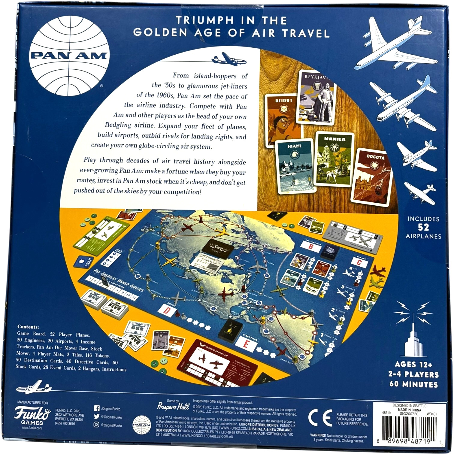 Pan Am Board Game by Funko Games 2-4 Players Age 6+ – New in sealed box