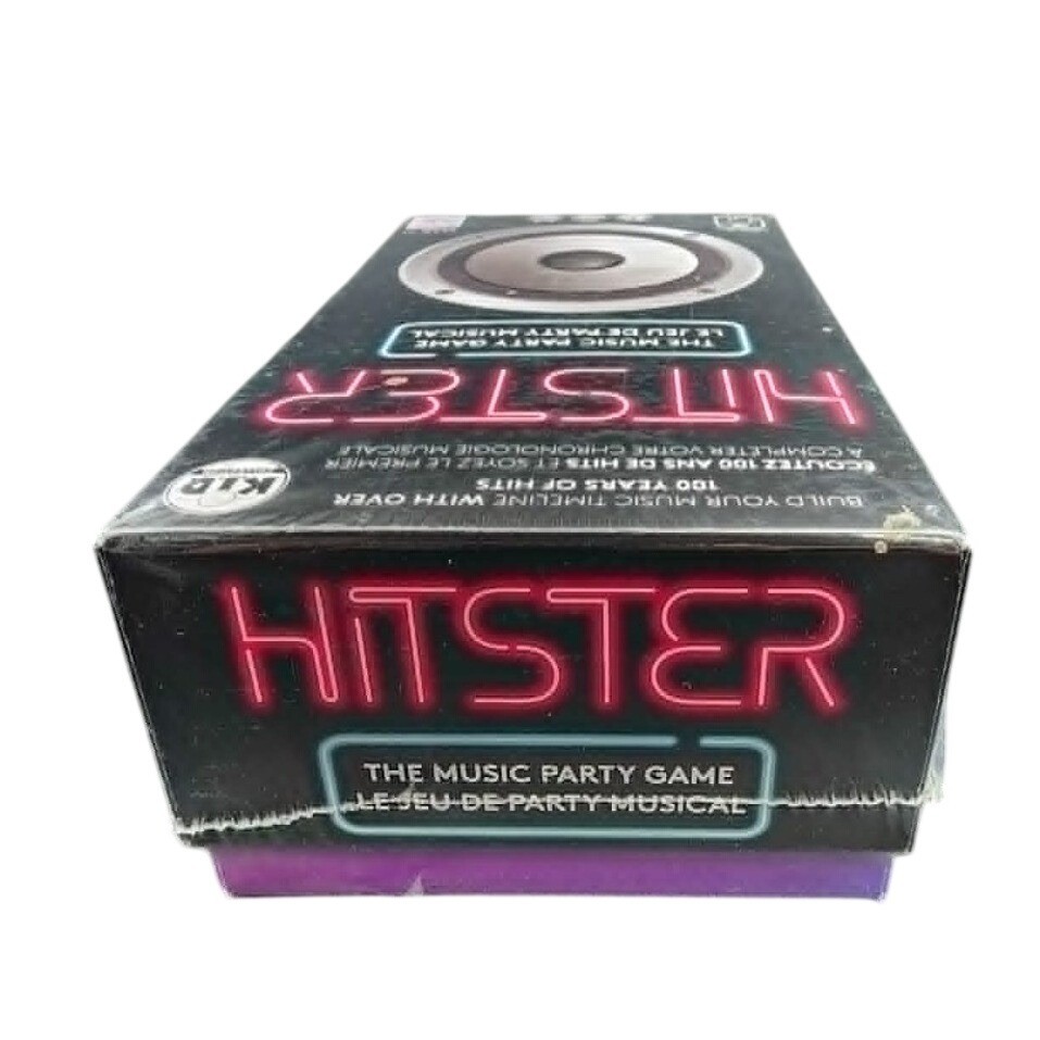Jumbo Hitster Music Party Game Black Neon Retro Spotify Trivia Card Game New