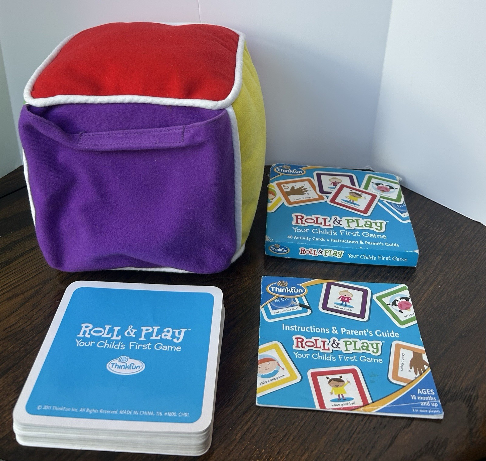 ThinkFun Roll & Play Your Child’s First Game Complete 48 Cards Cube 2011