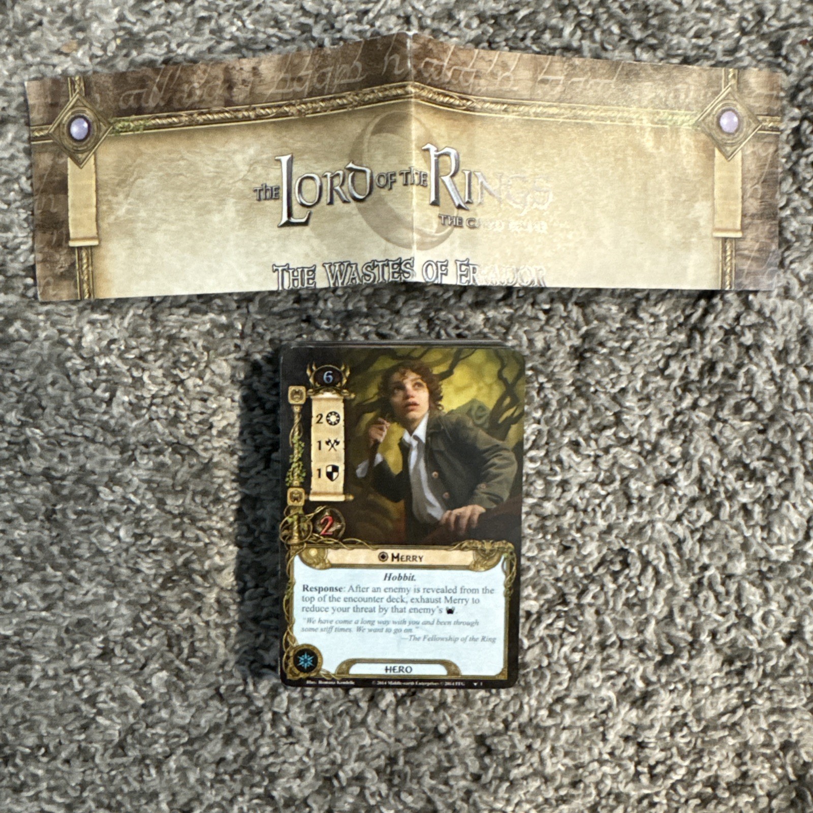 Lord of the Rings LCG: Angmar Awakened Cycle 6x Adventure Packs (1 card missing)