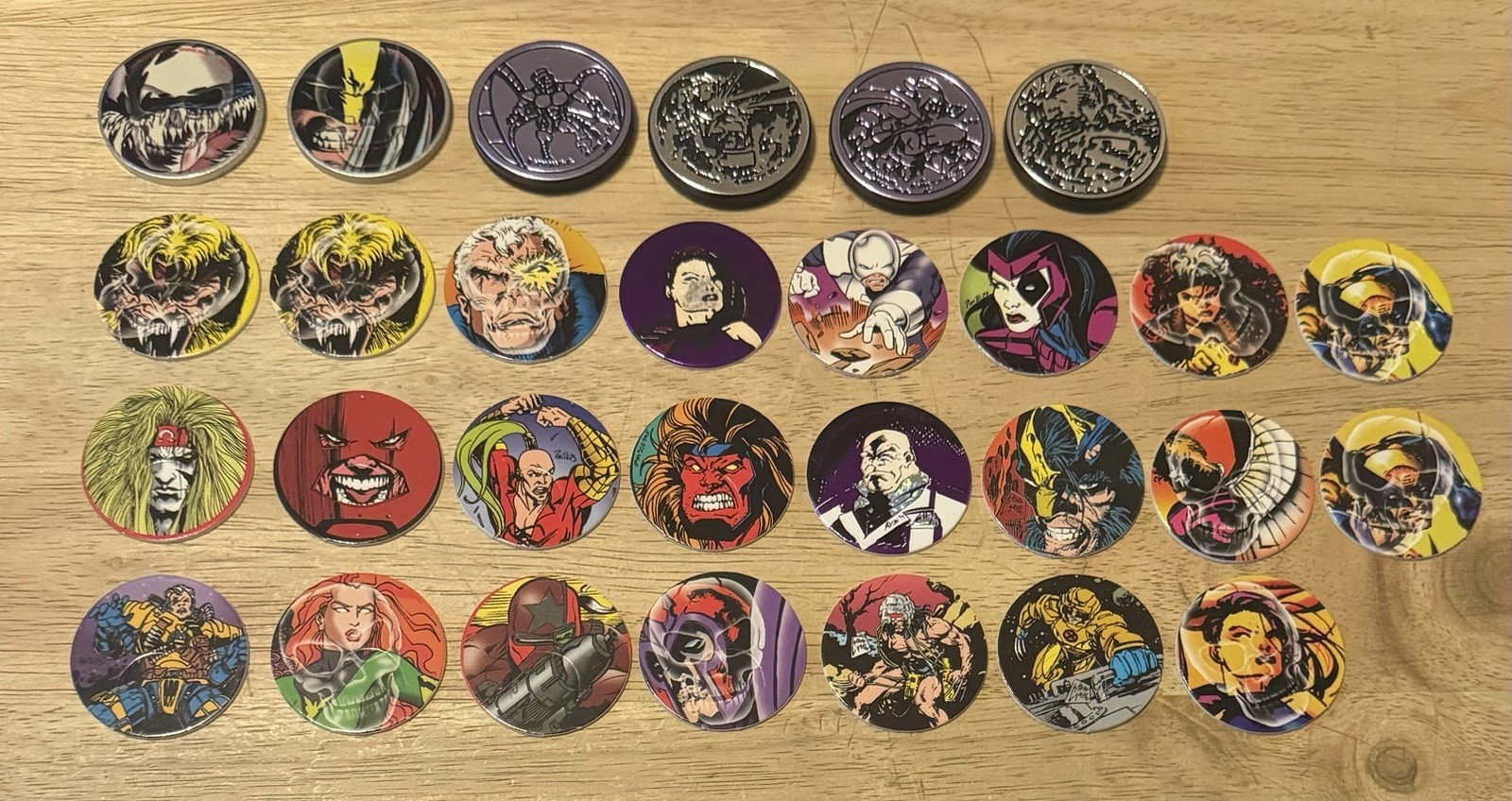 X-Men Pog Lot With Carrying Tube