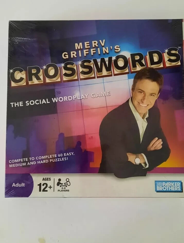 Merv Griffin’s Crosswords Board Game NEW/SEALED Social Wordplay 2008 free ship