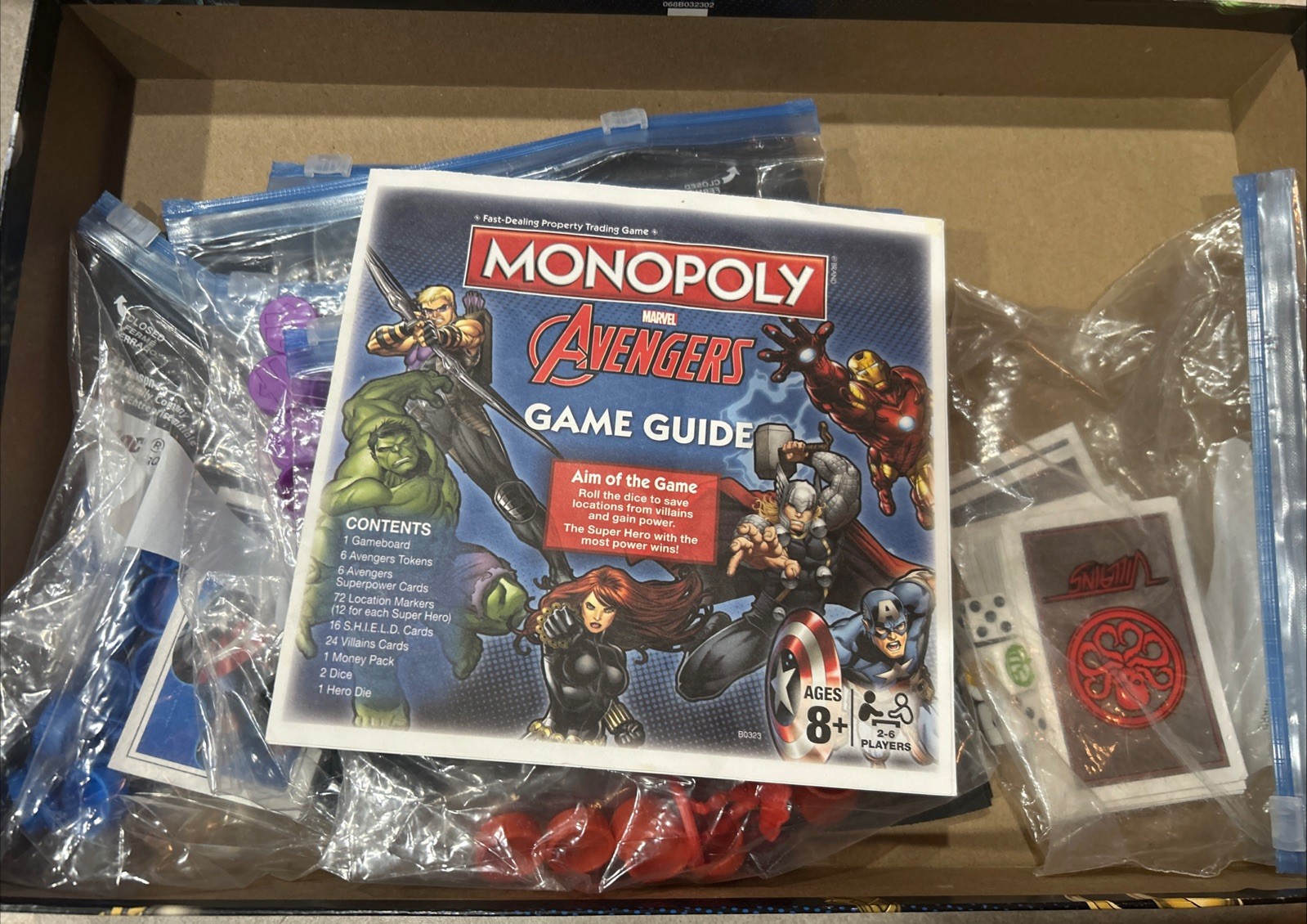 Hasbro Marvel Avengers Monopoly Board Game 2014 Replacement Pieces / Parts Only