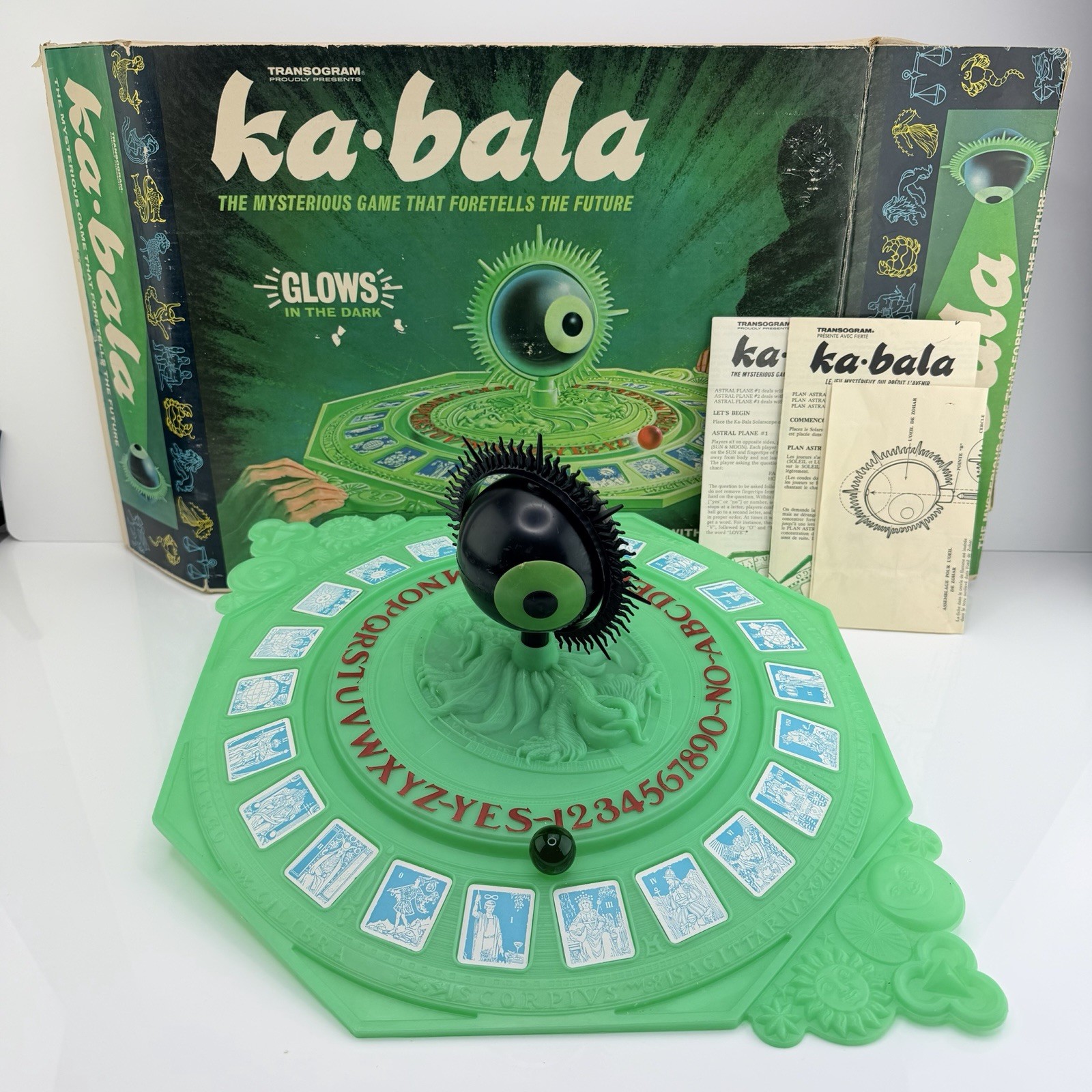 Vintage TRANSOGRAM Ka-Bala Fortune Tarot Board Game 1967 RARE in Box Excellent