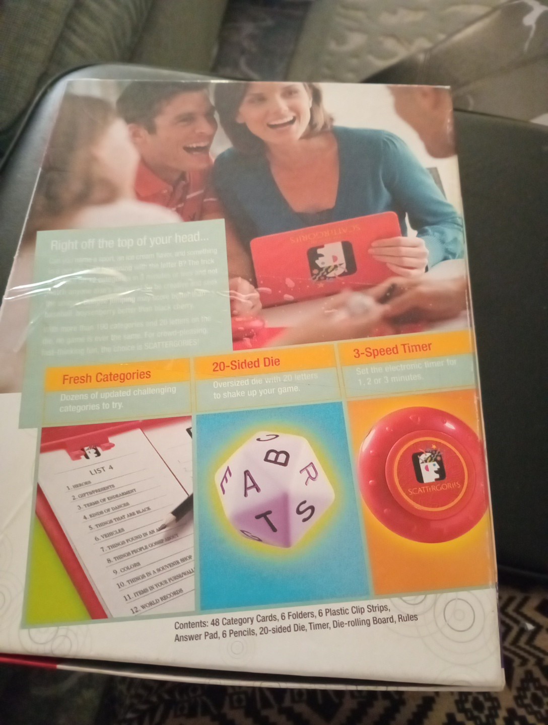 Game of Scattergories 2009 Parker Brothers 05721 for Adults Used