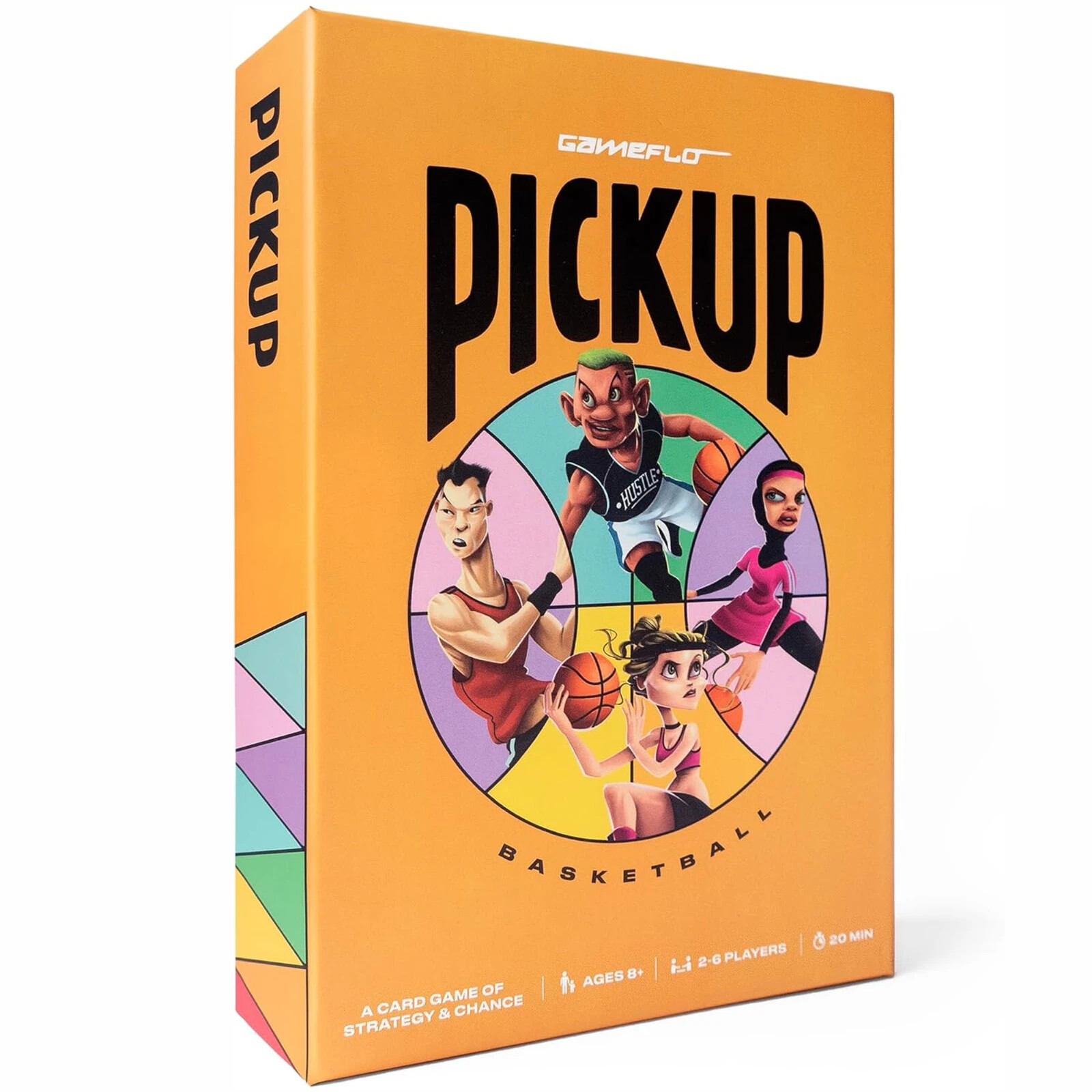 GAMEFLO PICKUP BASKETBALL CARD GAME. NEW/SEALED 2-6 PLAYERS AGES 8+ STRATEGY