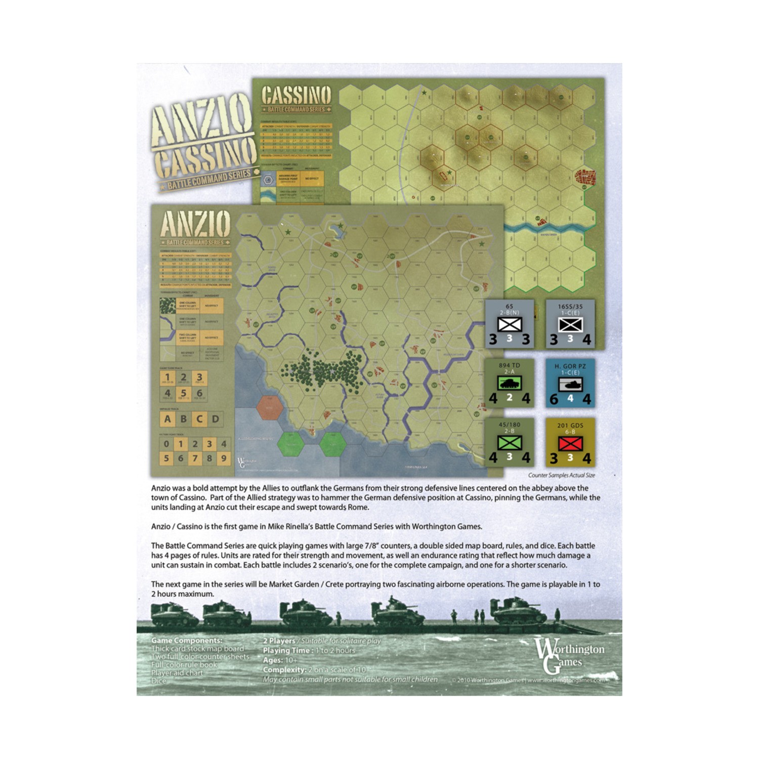 Worthington Wargames Anzio – Cassino Box VG+/NM