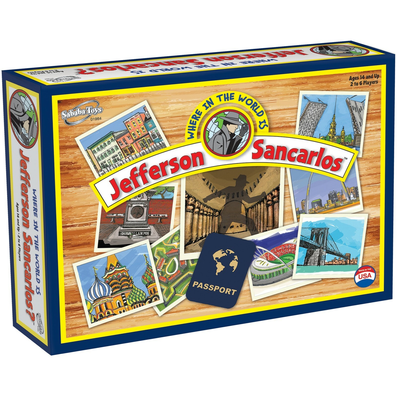 Adult Teen MYSTERY Game Where in the World Is Jefferson Sancarlos team clue play