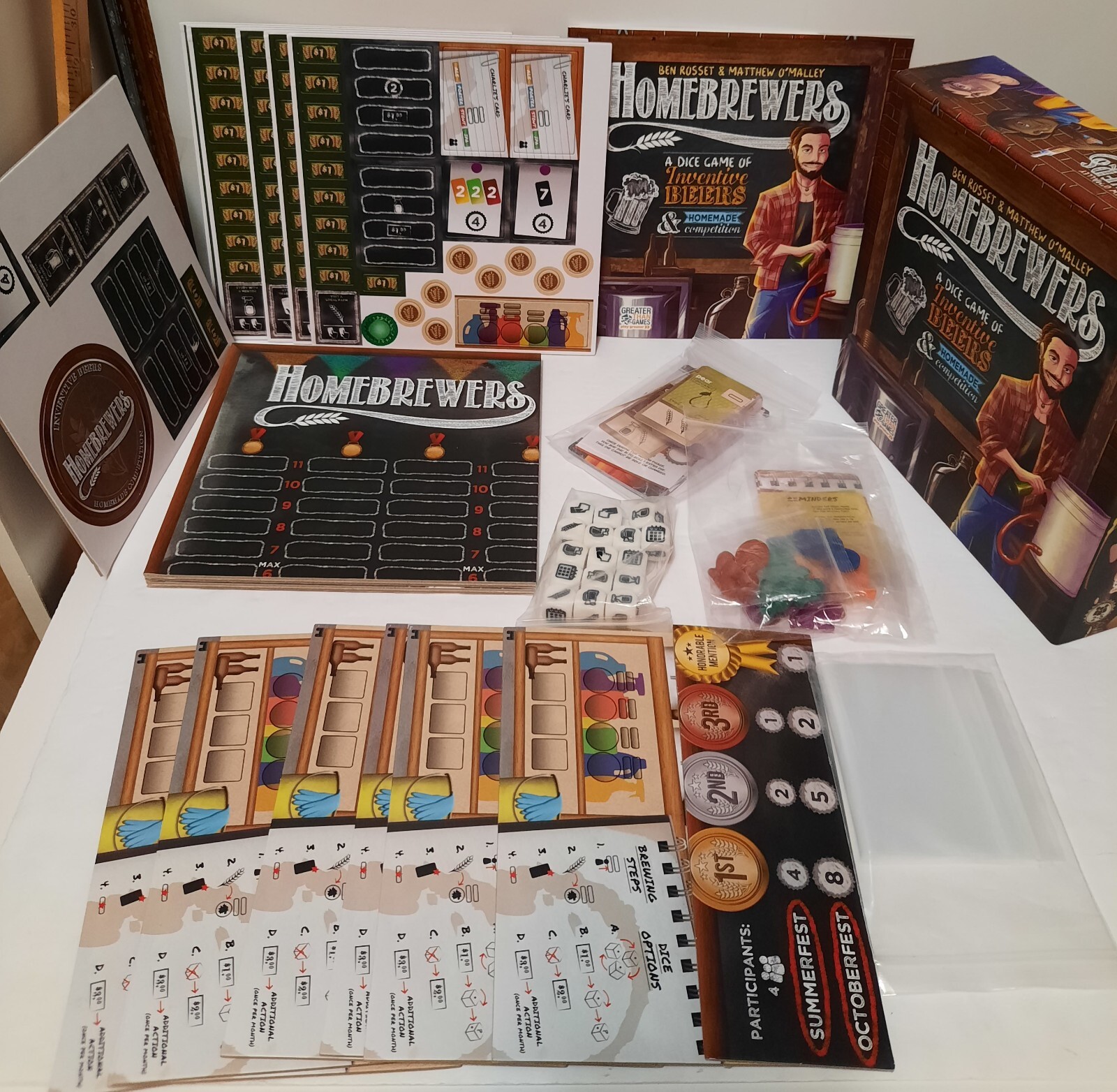 Homebrewers: A Dice Game Of Inventive Beers Greater Than Games New Inside Box