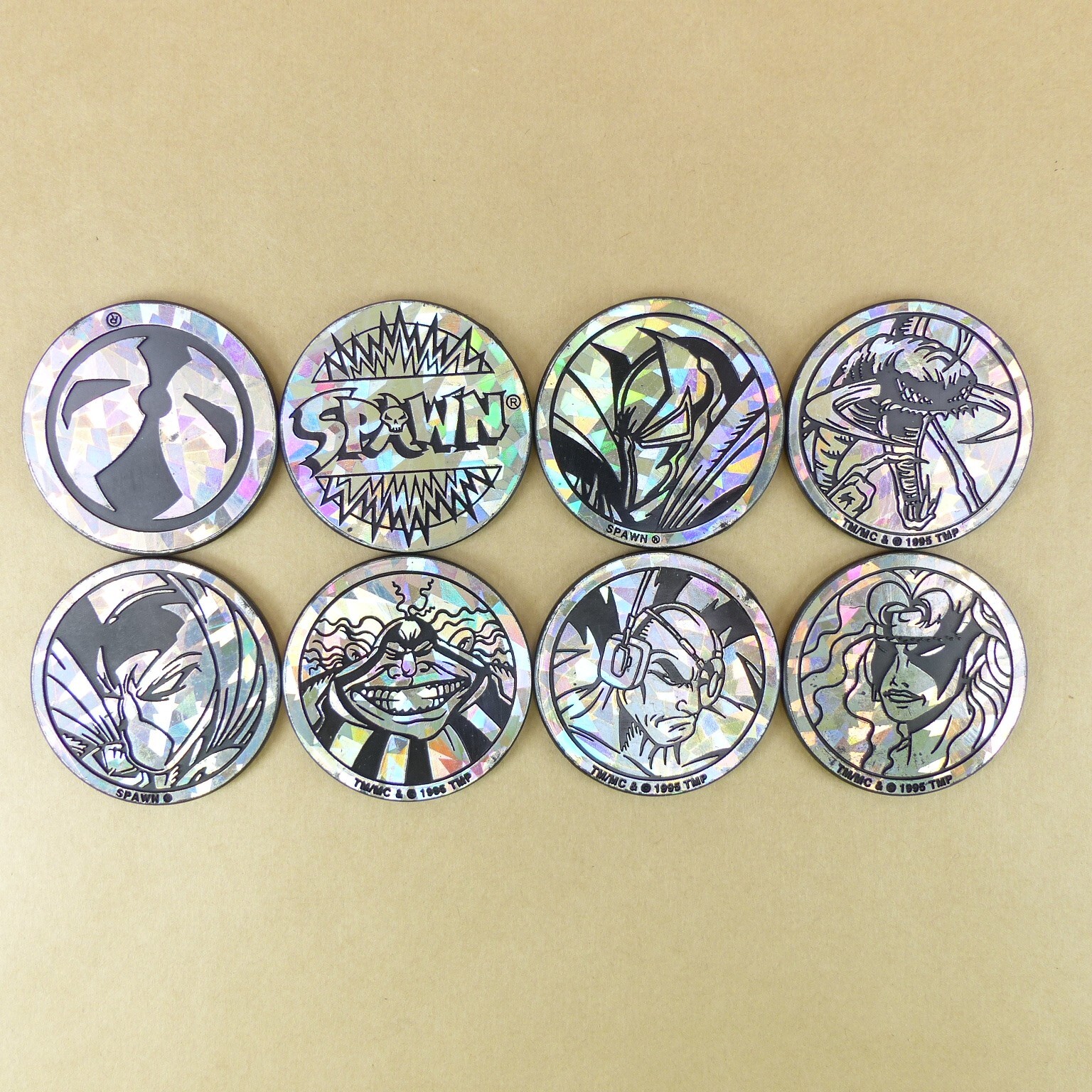 Lot of 8 SPAWN Kini Slammers Authentic The World POG Federation Todd McFarlane