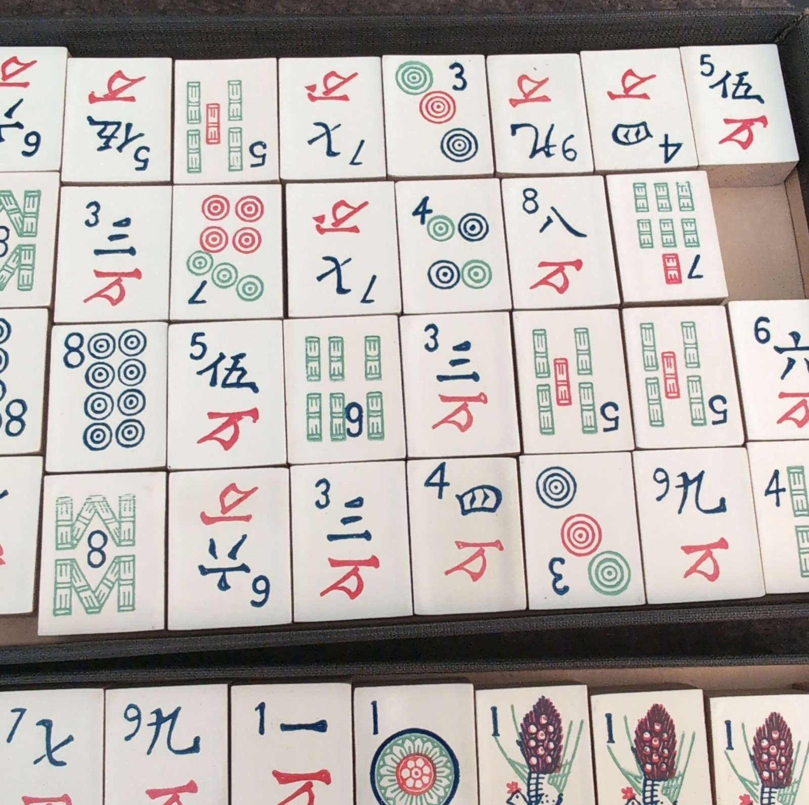 Hillson Mahjong Tile Game Set – Wooden tiles – Vintage 1923