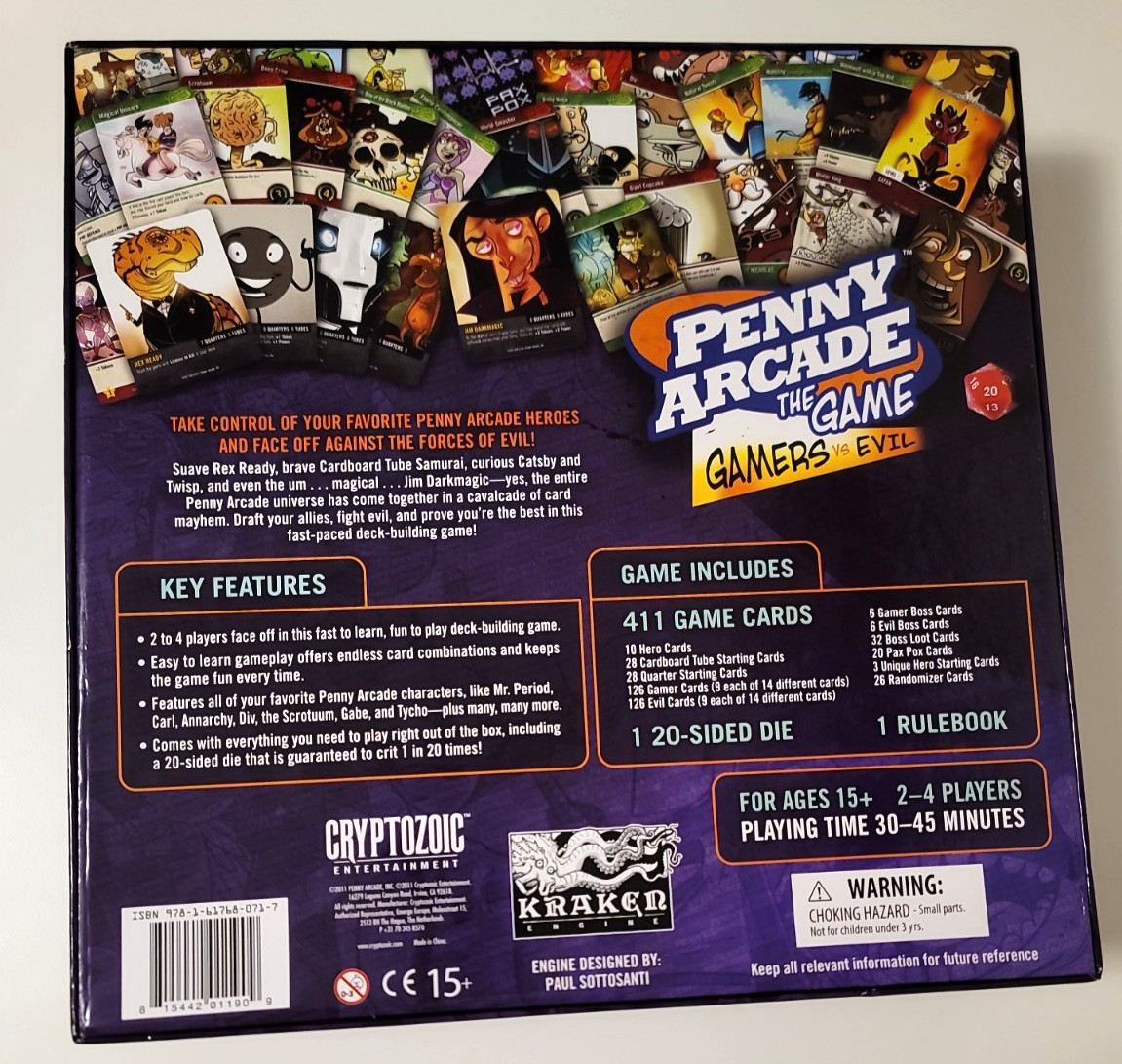 Penny Arcade The Game: Gamers vs Evil 2011, Cryptozoic Entertainment, Pre-Owned