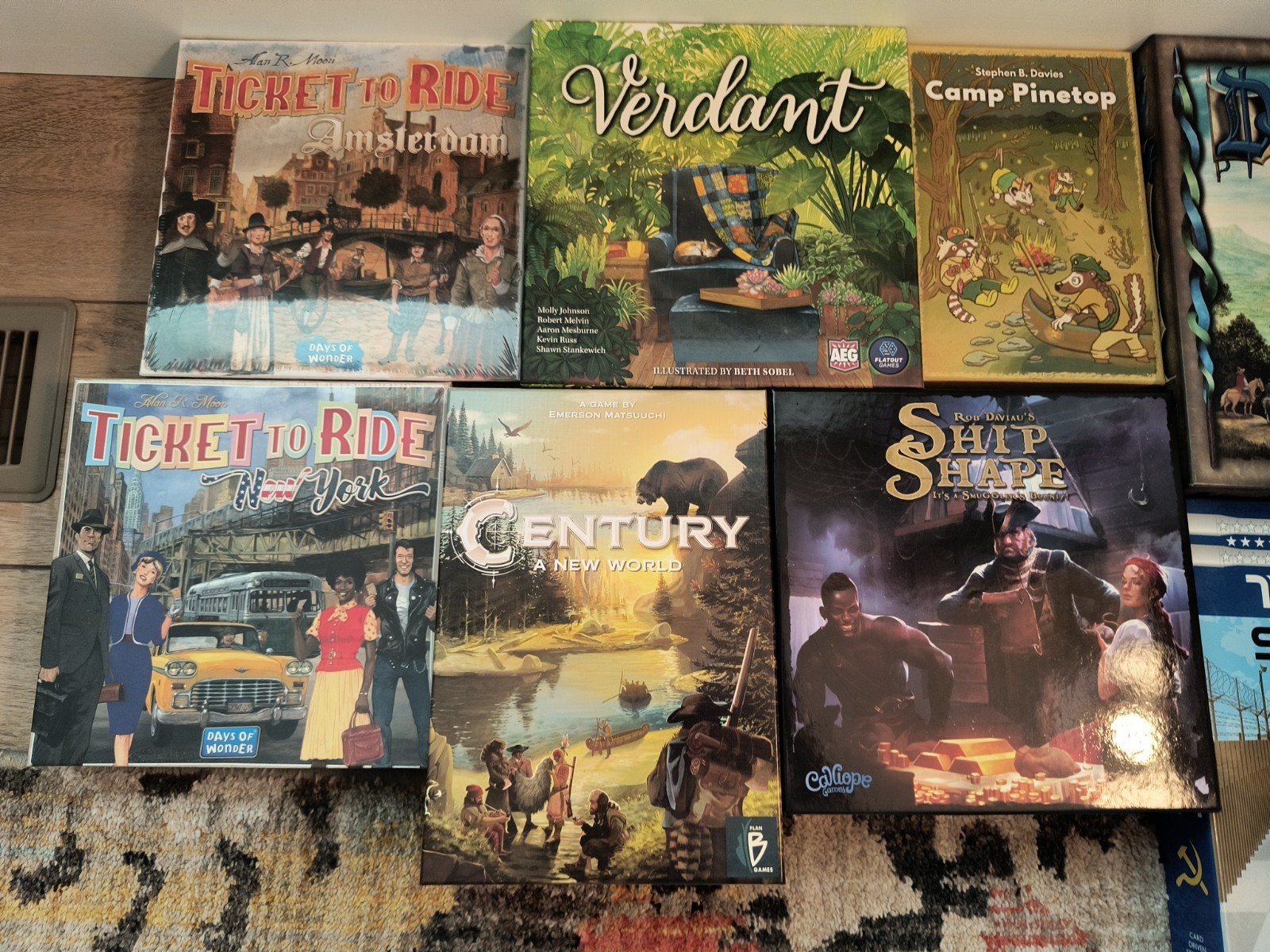 Strategy Board Game LOT (Ticket to Ride, Twilight Struggle, Century, Dominion)