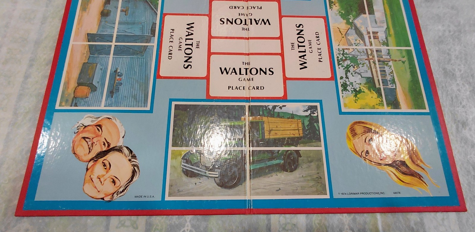 Antique “WALTON’S” GAME BOARD ONLY Lorimar Productions Patented 1974 USA