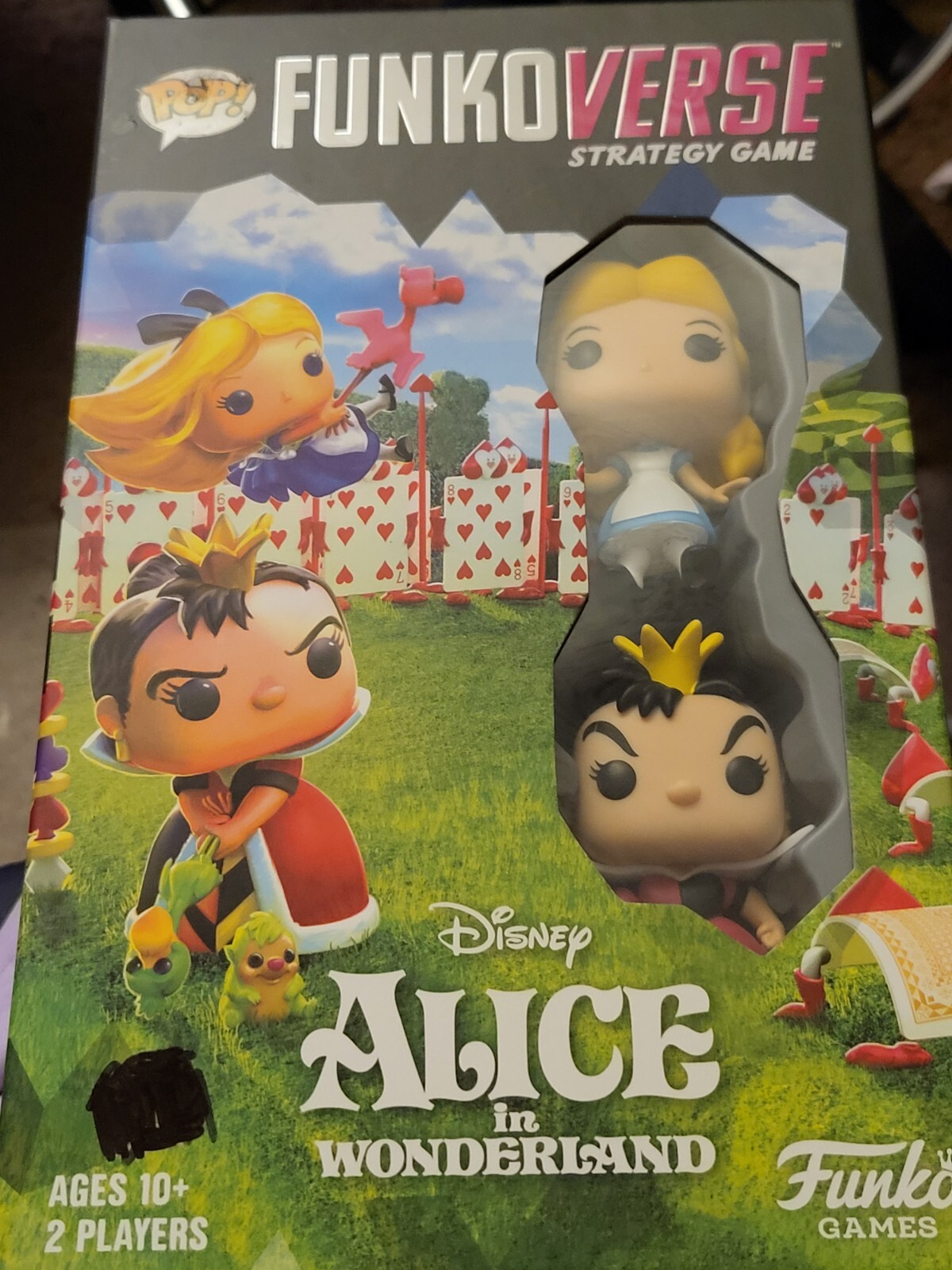 Disney Funkoverse Funko Pop Alice Wonderland Players 2 Strategy Game Open Box