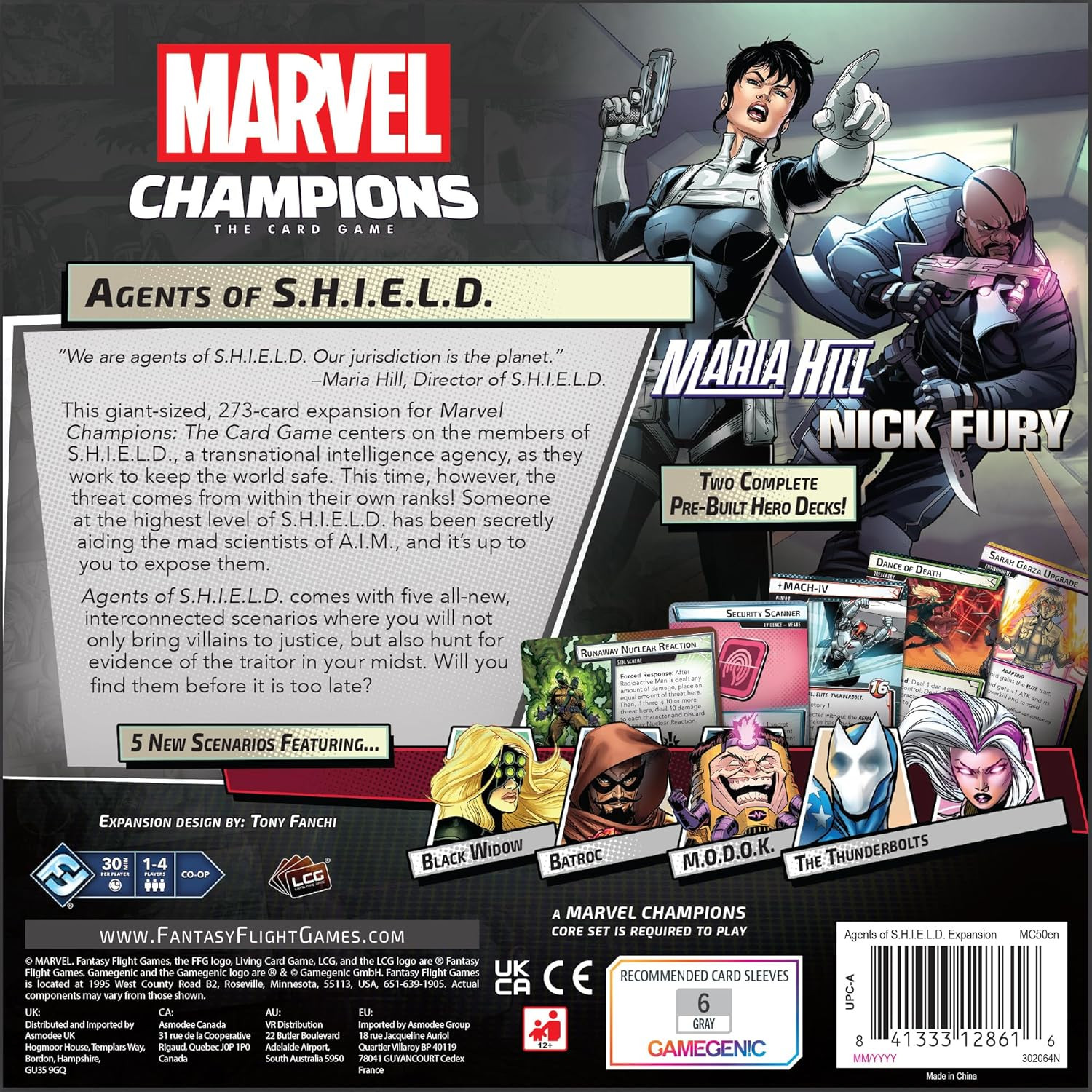Marvel Champions the Card Game Agents of S.H.I.E.L.D. Campaign Expansion – Coope