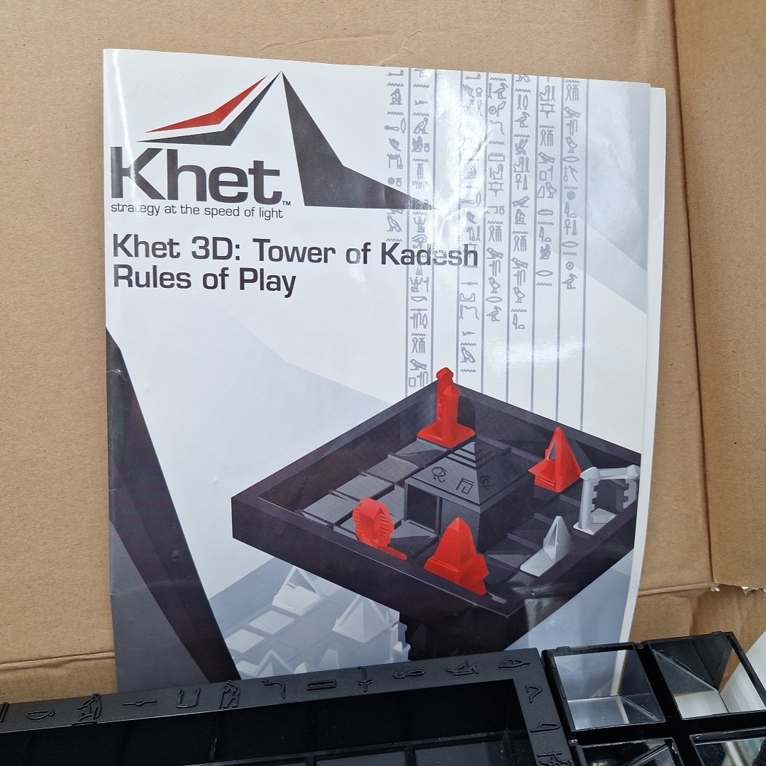 KHET The Laser Strategy Board Game w/ 3D Tower of Kadesh Expansion Mensa Winner