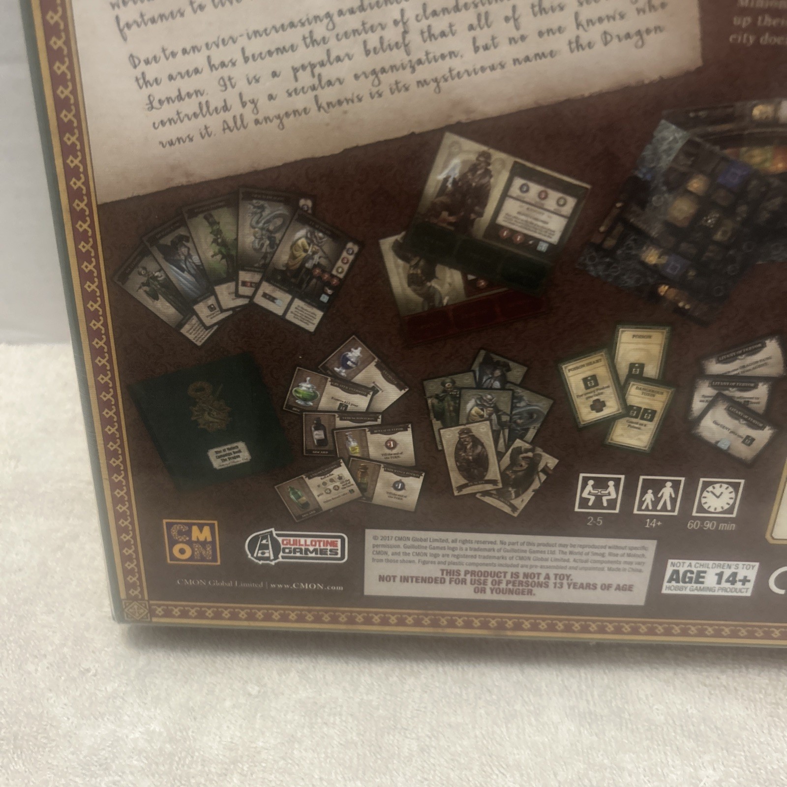 CMON World of Smog Rise of Moloch The Dragon Board Game Expansion SMG002 Sealed