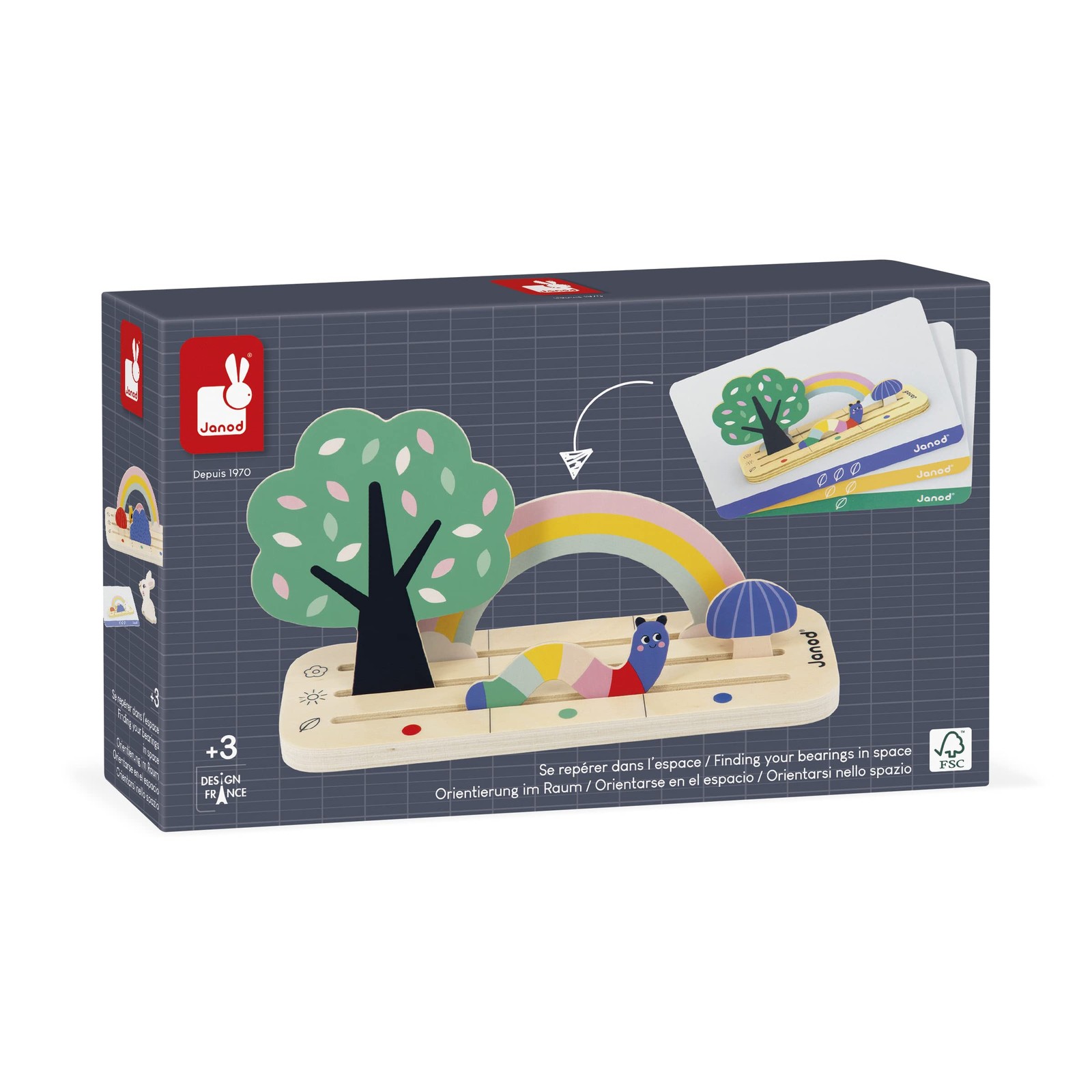 Janod Pédagogie Range-Finding Your Bearings in Space-The Garden-9 FSC Wood Acces