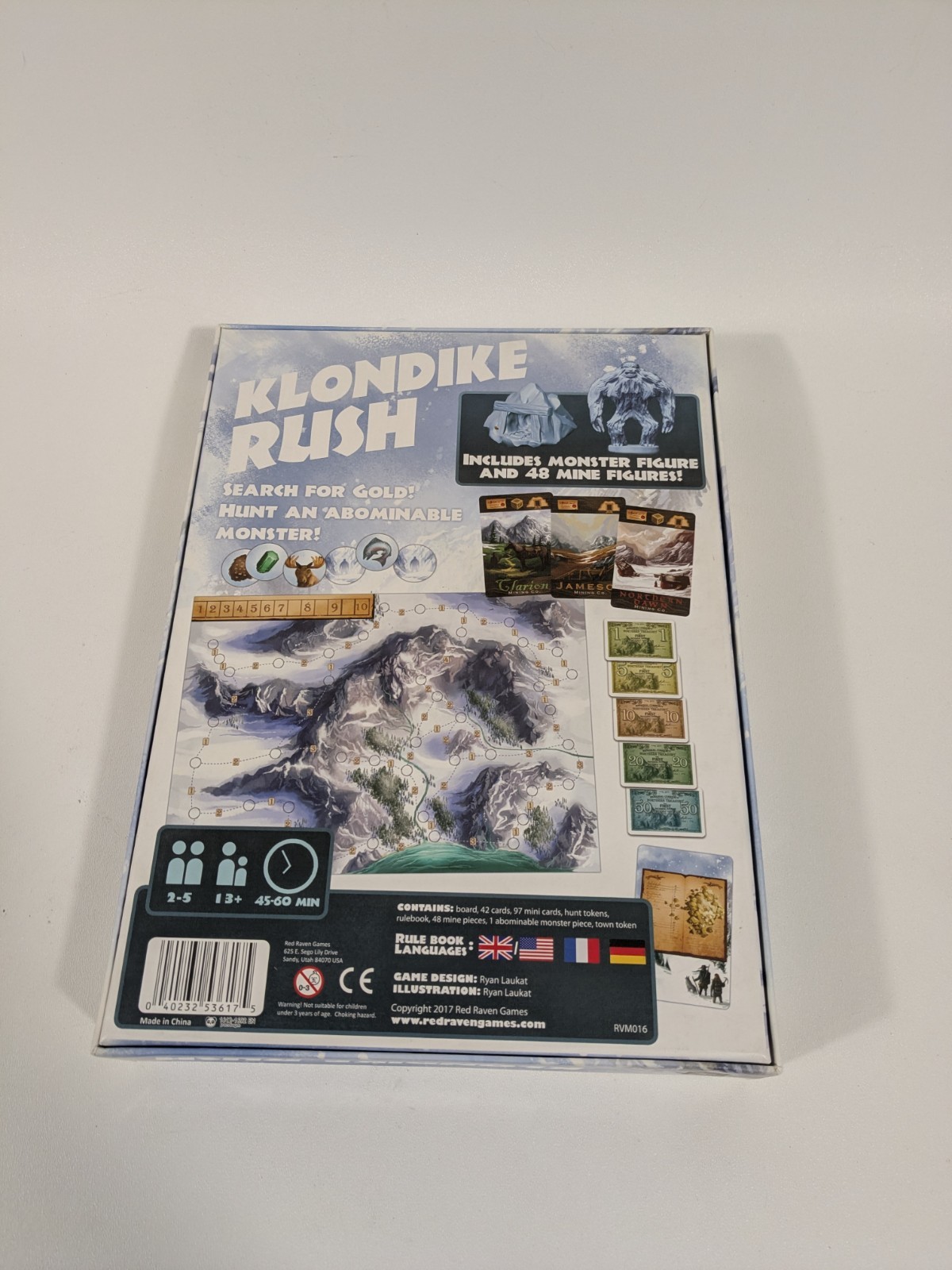 Klondike Rush Red Raven Board Game Fun Family Entertainment Ryan Laukat
