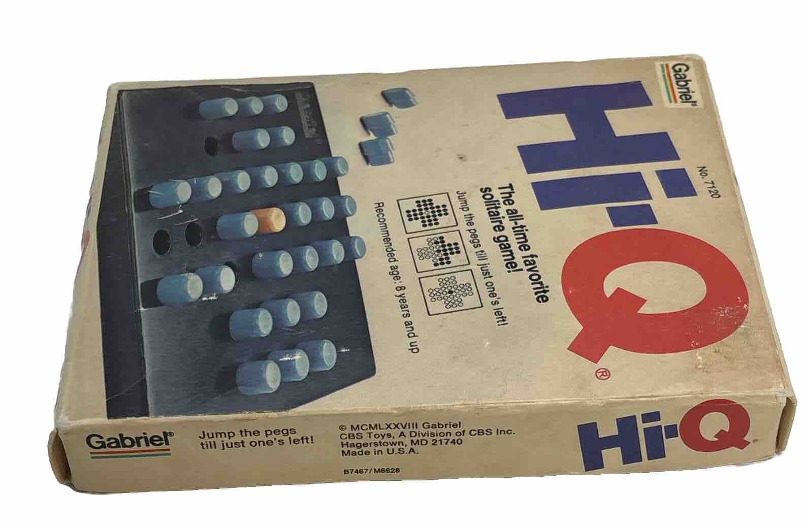 Gabriel Hi-Q Solitaire Game And Take 5 Game Travel Strategy Puzzle Vintage