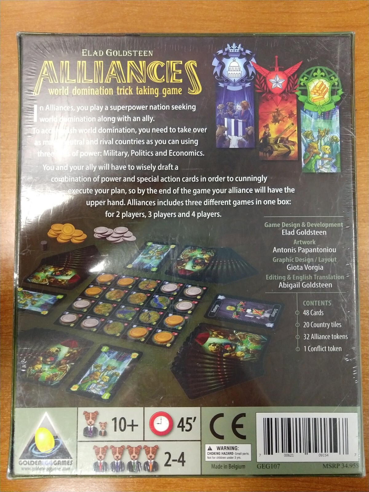 Alliances – World Domination Trick-taking Game Elad Goldsteen NEW/SEALED – E8A