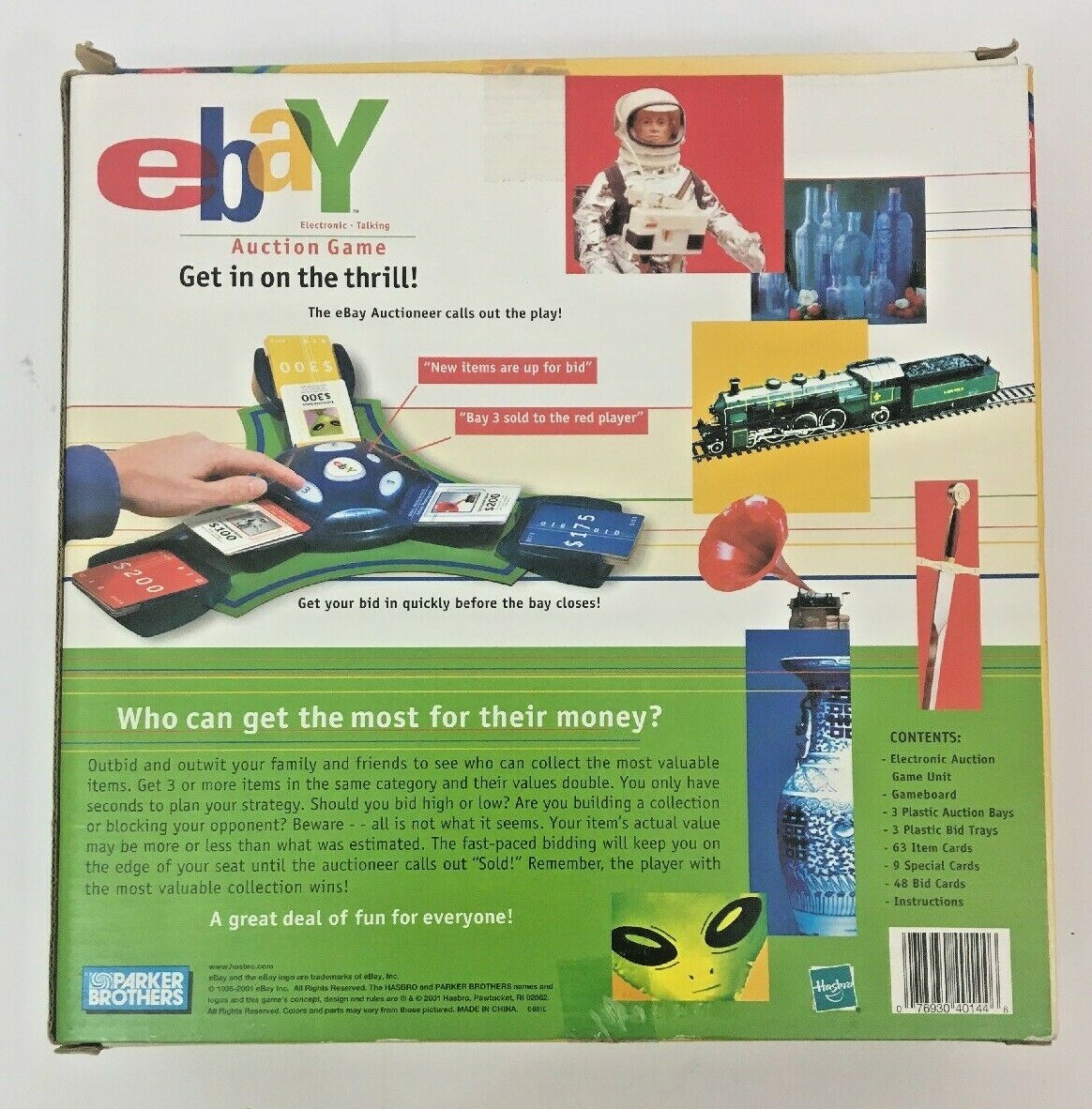 eBay Electronic Talking Auction board Game COMPLETE 3 to 4 players NICE
