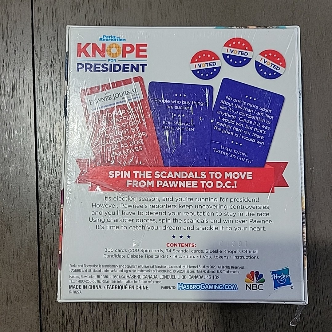 Knope For President Party Card Game for Ages 14 and Up Sealed NIB SHIPS FAST