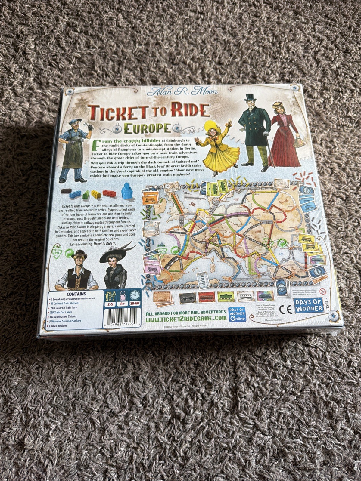 Days of Wonder Ticket to Ride Europe Board Game