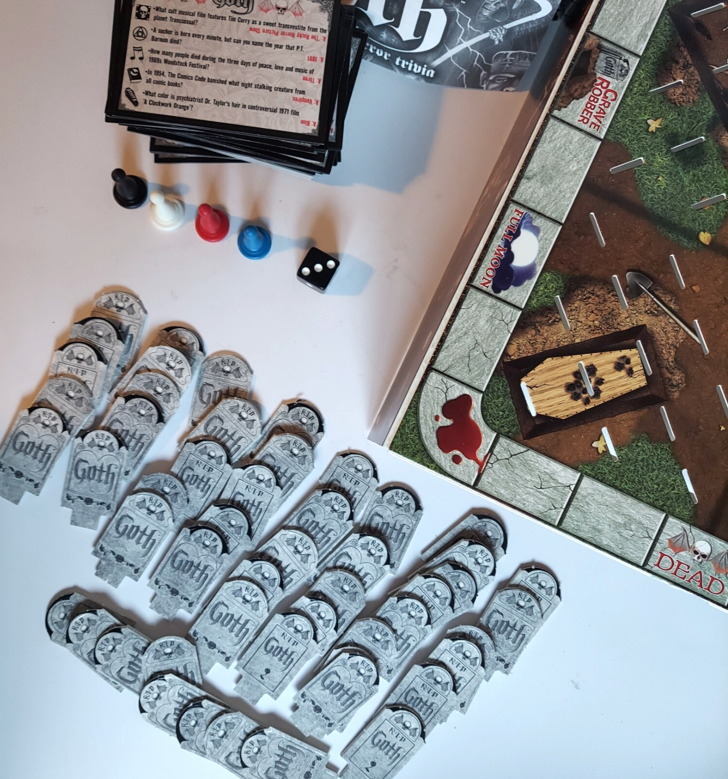 Goth The Game Of Horror Trivia Board Game 2002 Cult Halloween COMPLETE