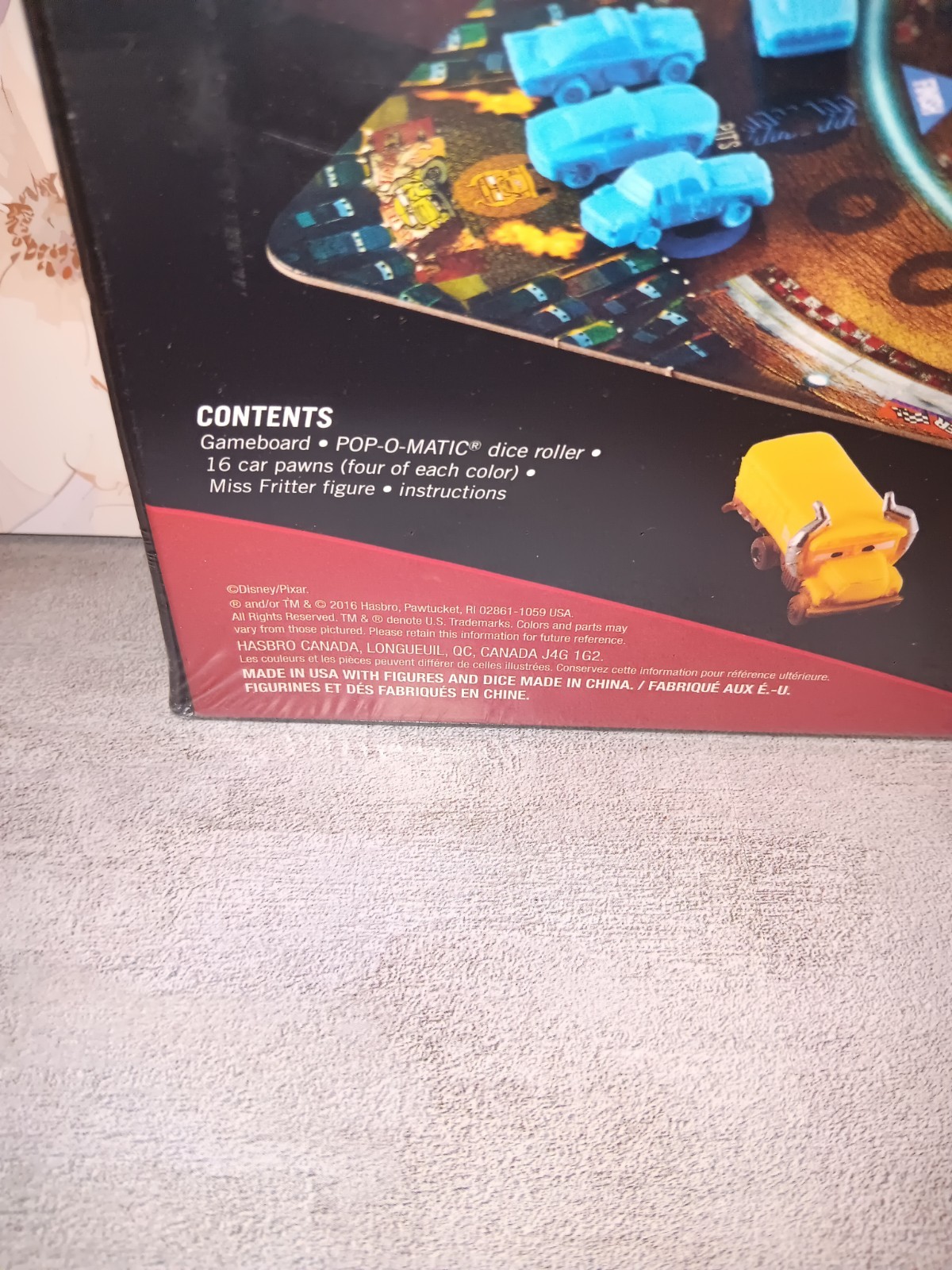 Disney Pixar Cars 3 TROUBLE Board Game with Pop-O Matic Dice Roller Sealed New