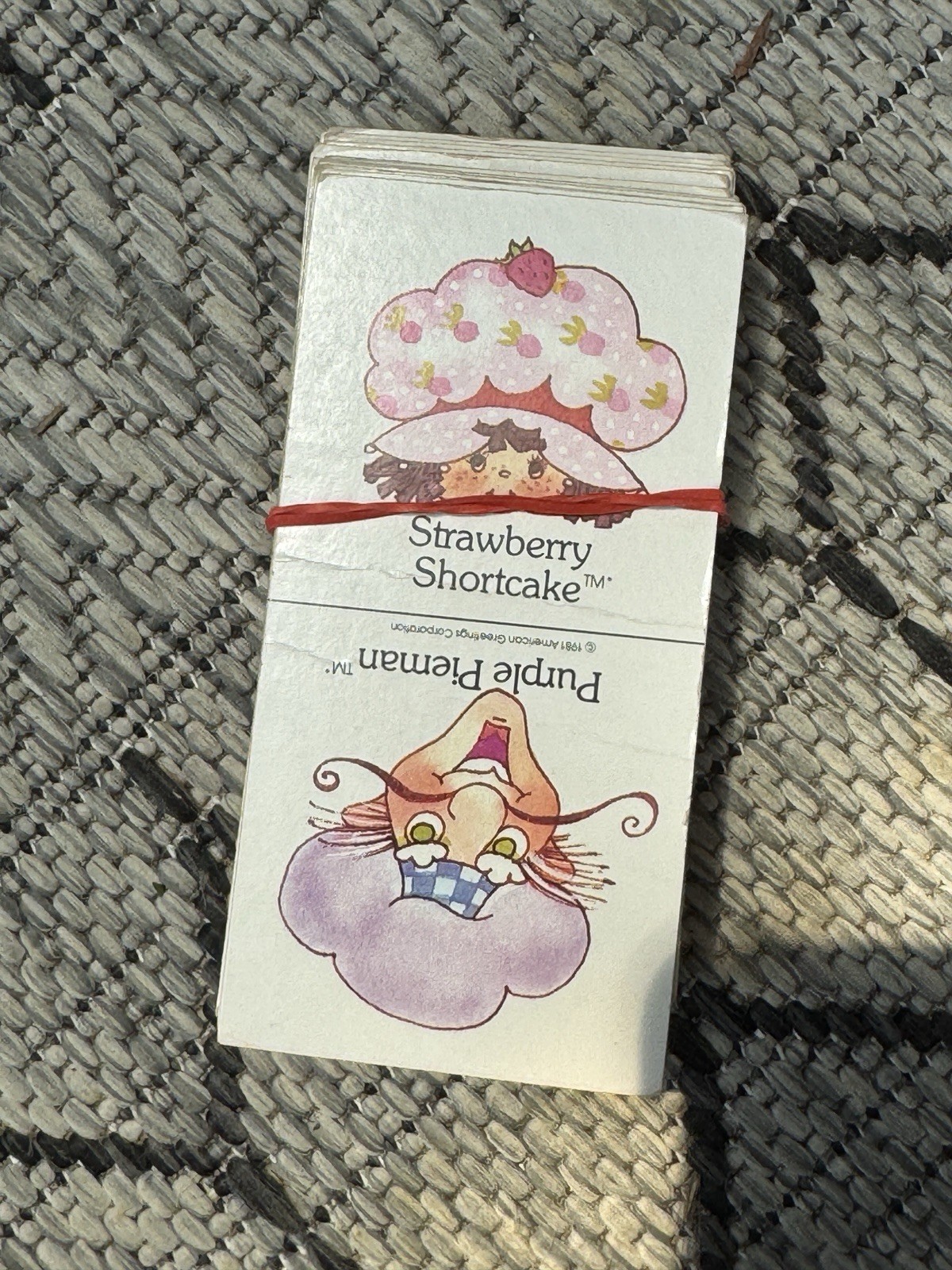 Vintage 1981 Stawberry Shortcake Game Basket Four “Berry” Fun Games Parker Bros