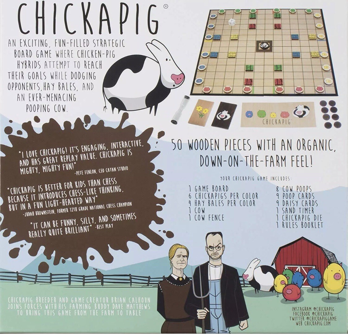 2018 WAREHOUSE Edition Chickapig a Farm to Table Game Board- NEW