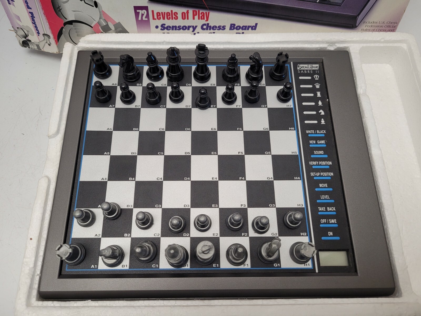 EXCALIBUR Sabre II Electronic Computer Chess Game **Excellent**