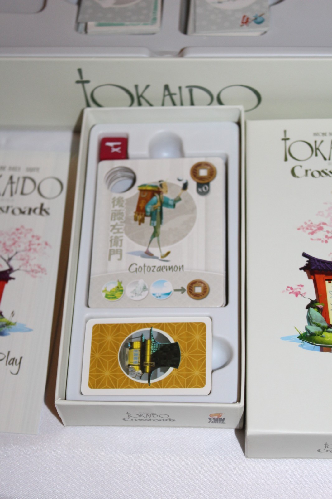 UNUSED Tokaido Board Game & Crossroads Expansion Fun Forge 2014 Antoine Bauza