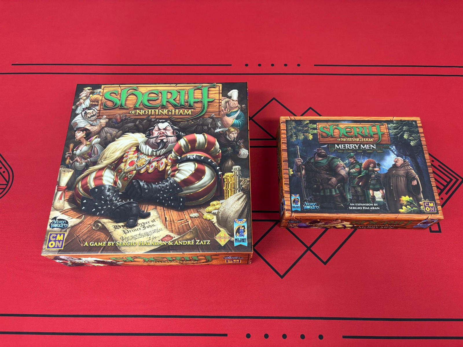 Sheriff of Nottingham + Merry Men, 2018 Promo Pack, Extra Bags (Rare OOP 1st Ed)