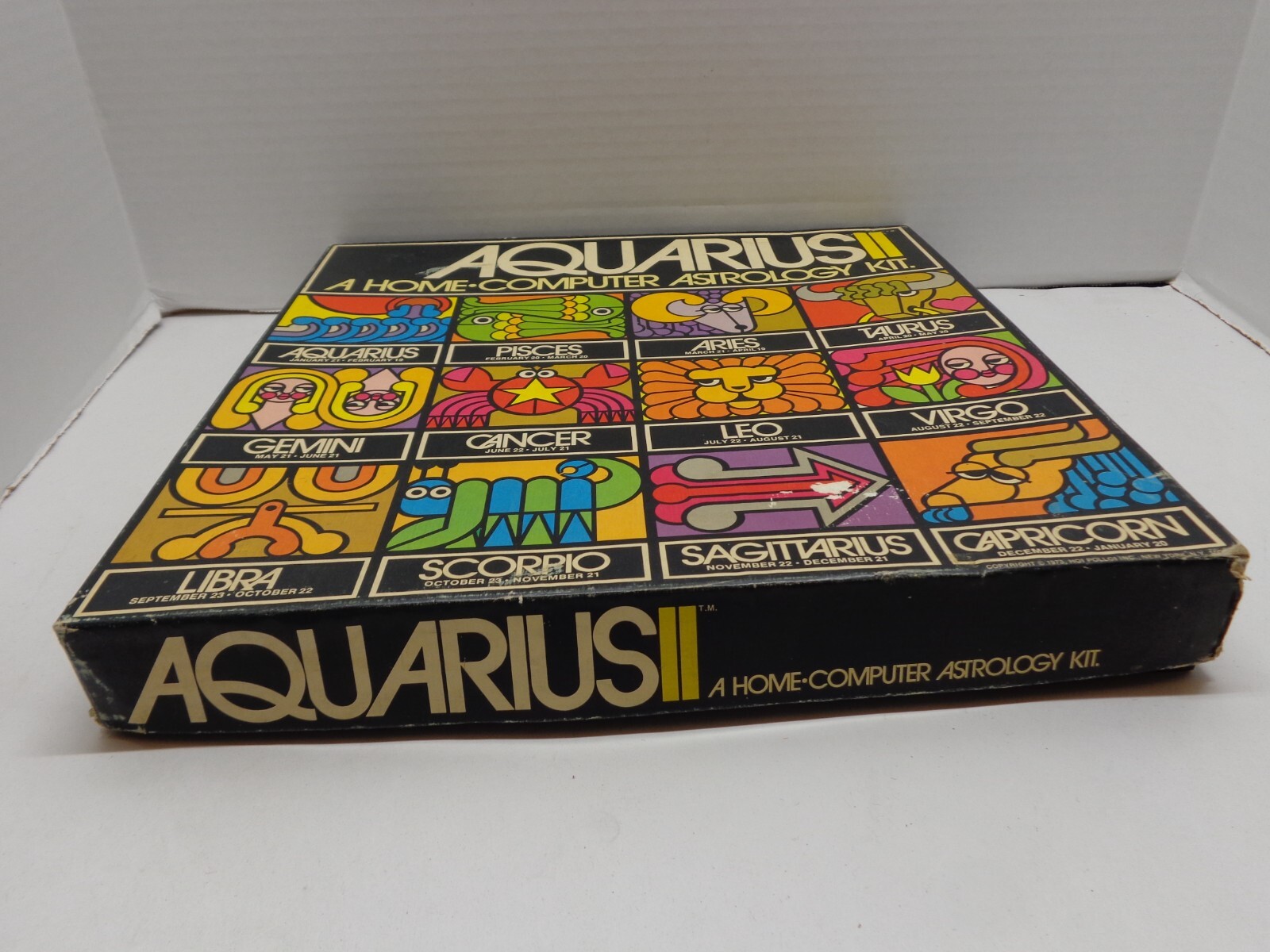 Vintage AQUARIUS II Home Computer Astrology Kit 1973 Reiss Games RARE Complete