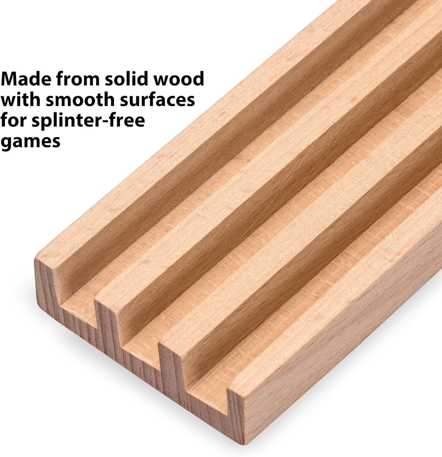Yellow Mountain Imports Domino Accessories Combo – 10” Beechwood Racks (Set of 4