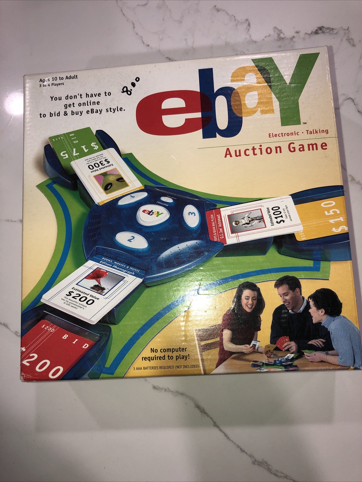 EBAY Auction Electronic Talking Board Game Hasbro 2001 ~Open Box Sealed Pieces