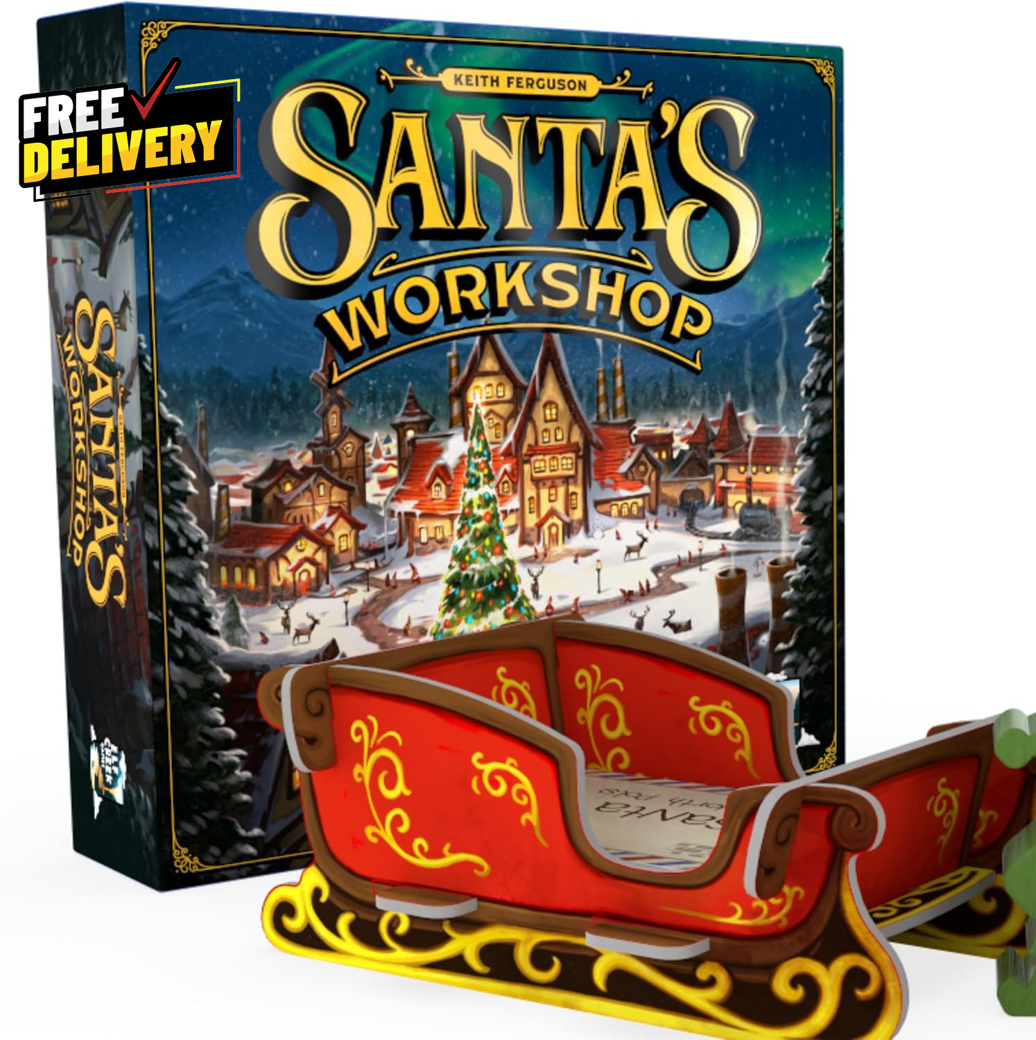 Santa’s Workshop Board Game Standard Edition 2nd Ed Holiday Strategy 2–5 Players