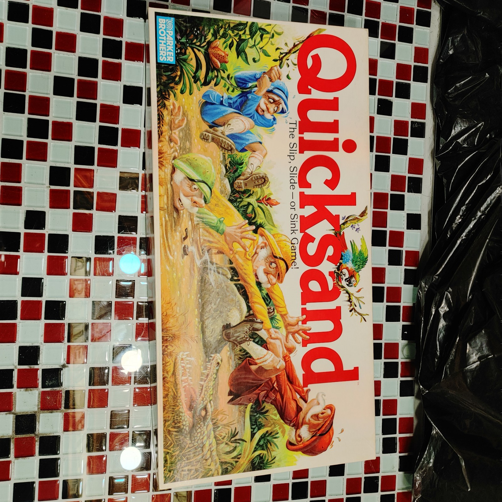 COMPLETE ~ Vtg 1989 Quicksand Slip Slide or Sink Parker Brothers Board Game