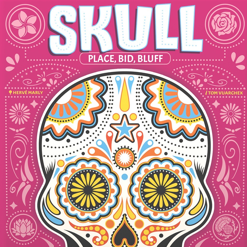 Skull Bluffing Card Game PINK BOX Space Cowboys Asmodee SCSK02EN Family Party