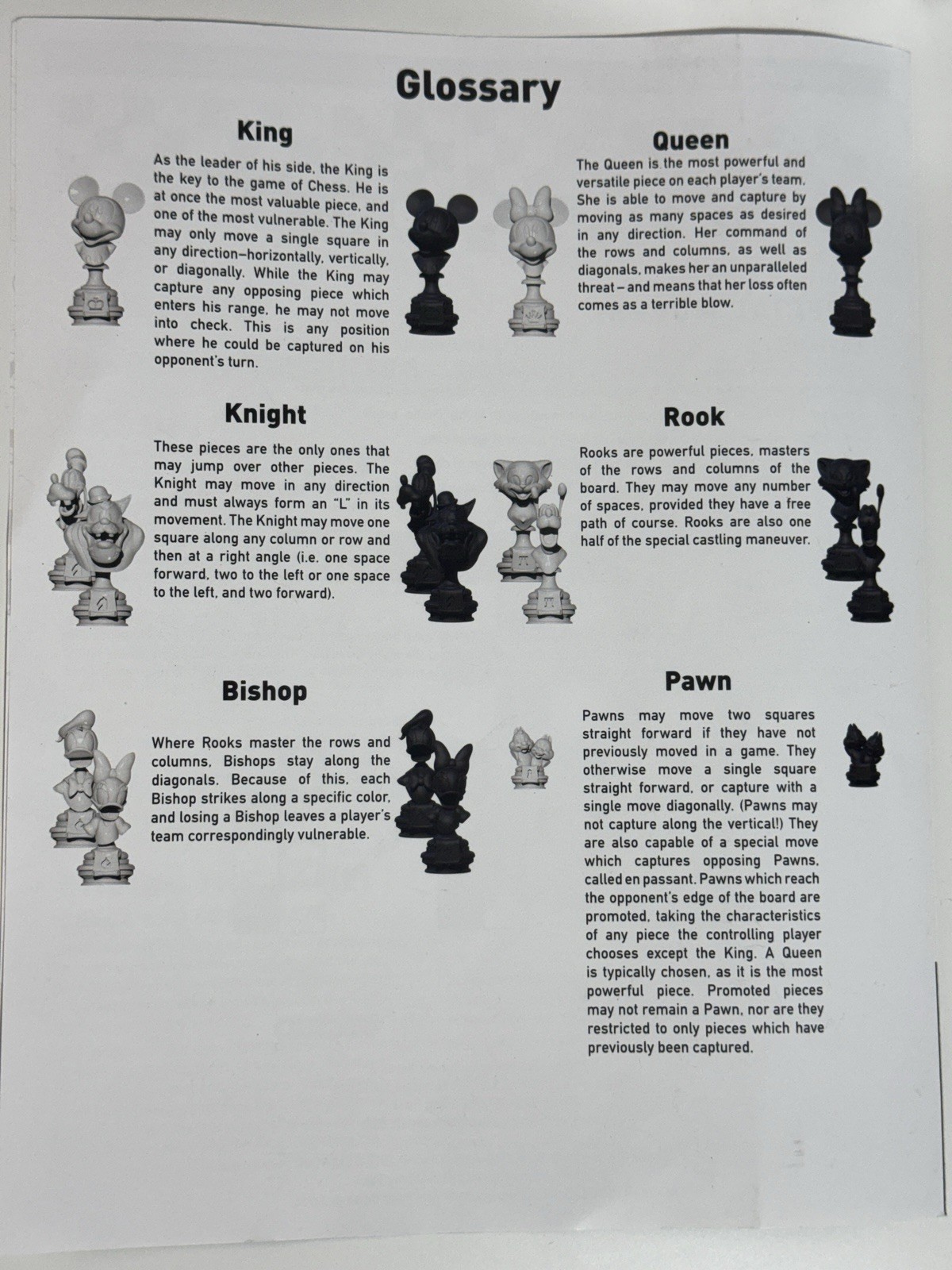 Disney Mickey: The True Original Collector’s Chess Set Ages 7+ Pre-owned