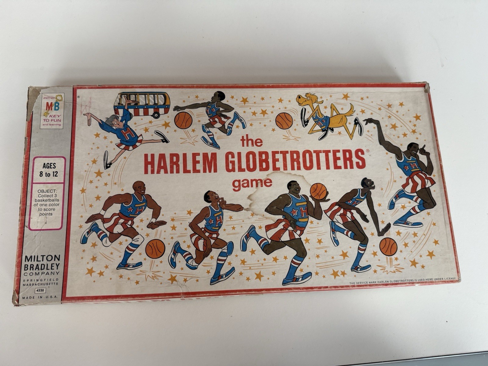 Vintage 1971 Harlem Globetrotters Game Milton Bradley incomplete