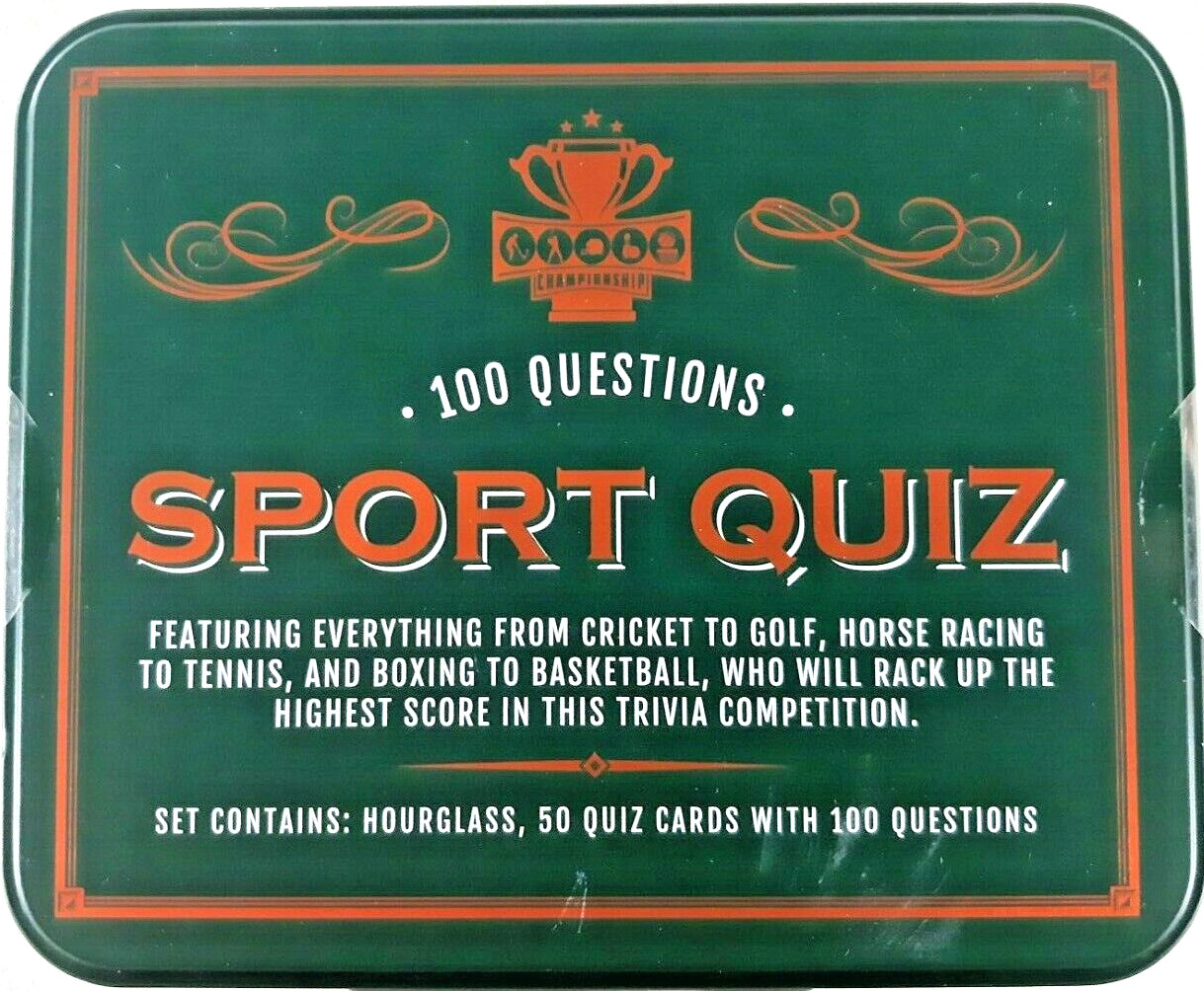 NEW Sport Quiz Game 100 Questions In Tin 2021