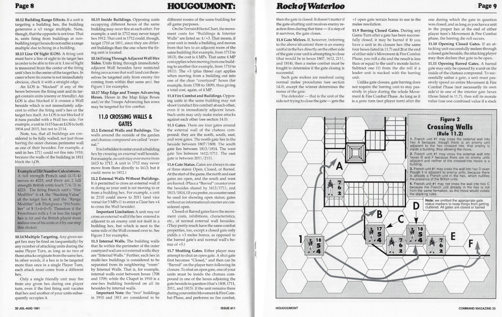 Command Magazine #11 Hougoumont – Rock of Waterloo Napoleonic Wars Unpunched