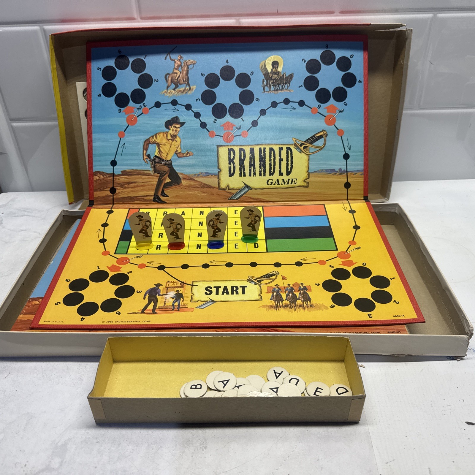 Branded Game (1966) by Milton Bradley #4640 Chuck Connors Complete