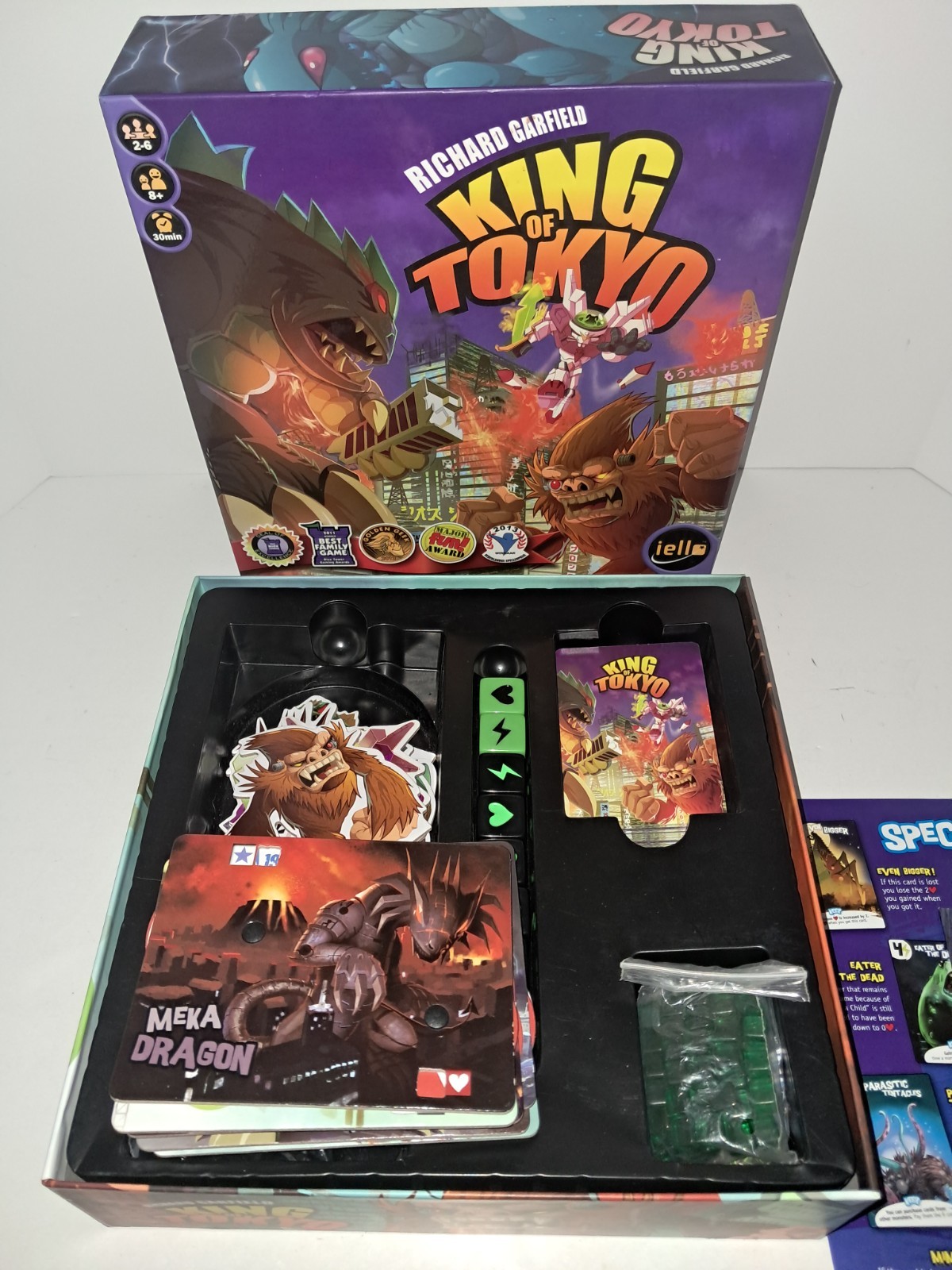 King of Tokyo Board Game Complete – GigaMonster – Richard Garfield