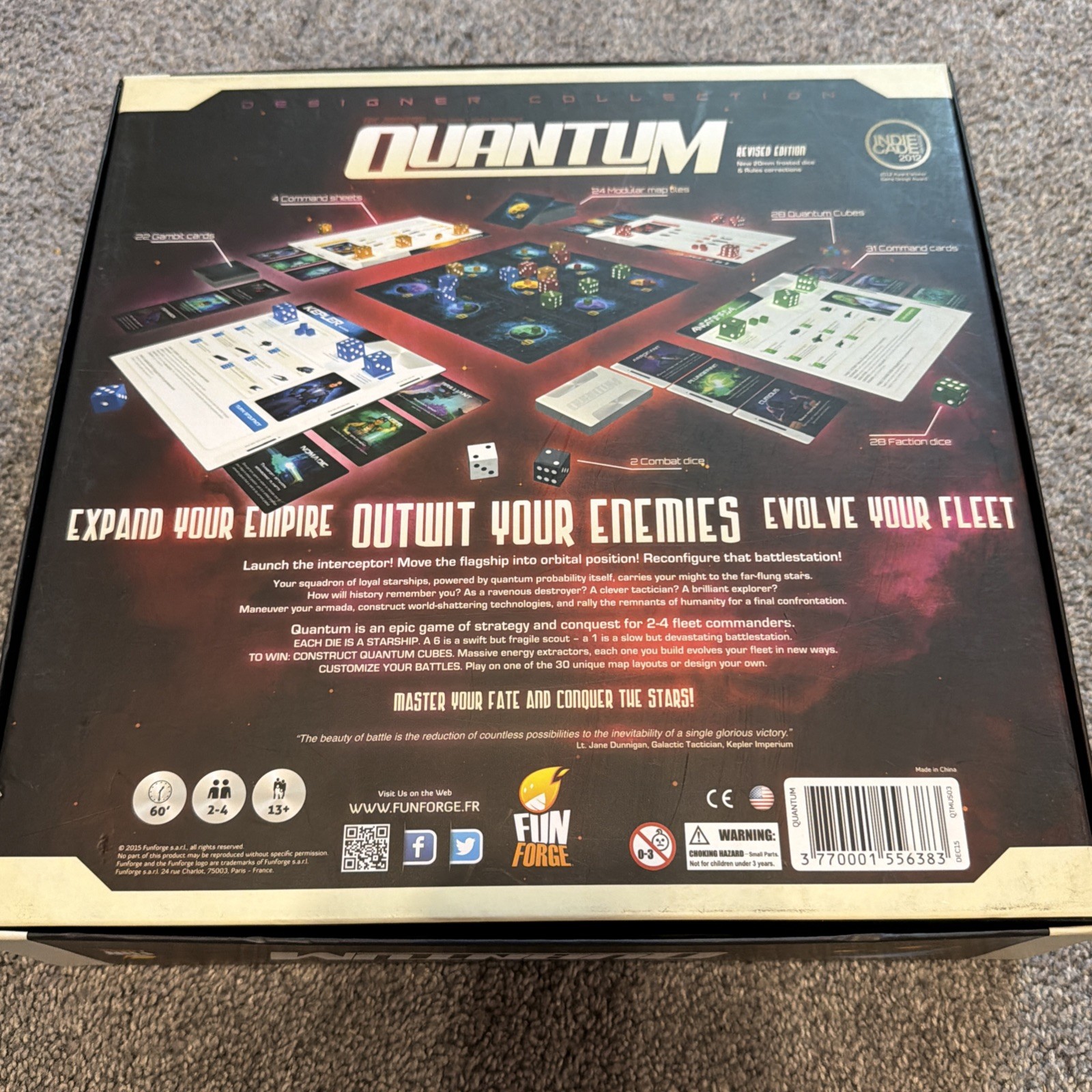 Quantum Board Game Used 1st Edition Excellent Condition READ