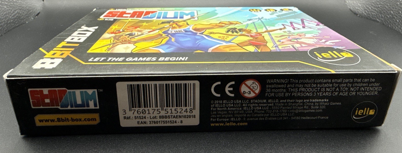 Eight Bit Box: Stadium Board Game -Very Good Box New Unused Contents, 4-6 Player